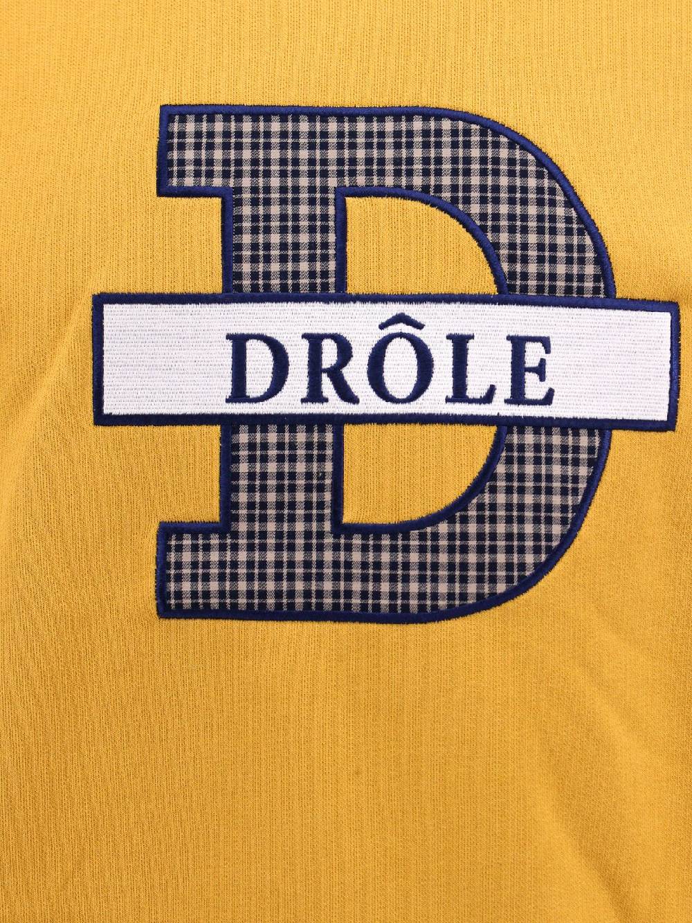 DRÔLE DE MONSIEUR  Felpa Gialla in Cotone con Monogramma DRÔLE DE MONSIEUR Nuovo