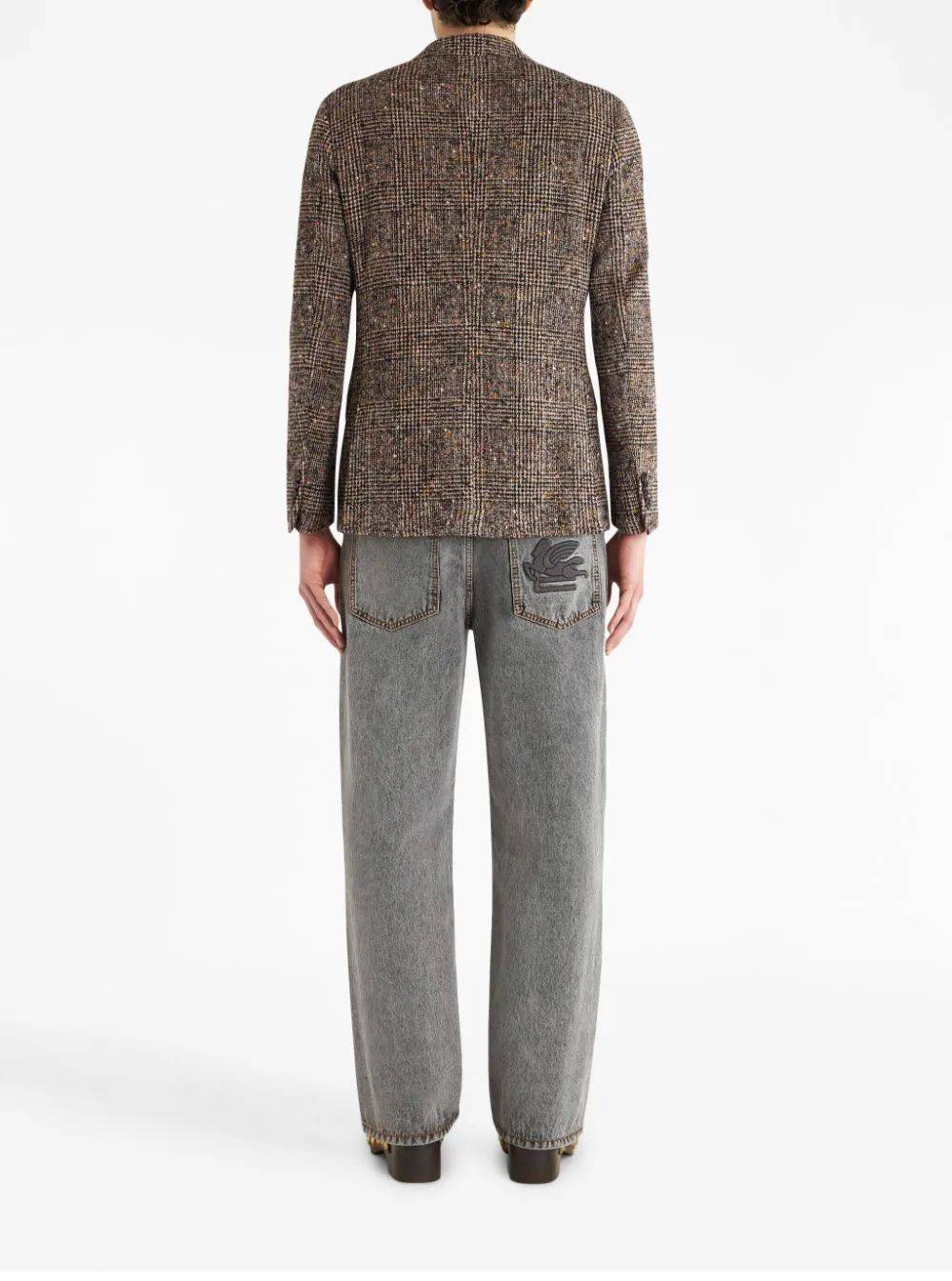 ETRO  Giacca da Uomo ETRO in Alpaca e Lana Marrone Soddisfazione Garantita