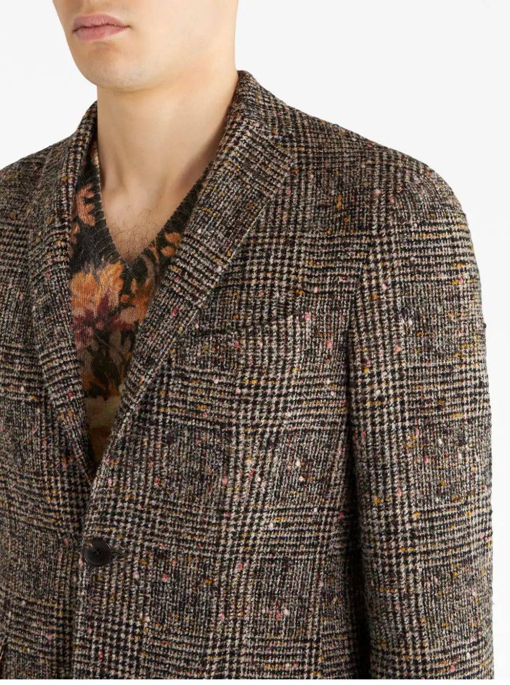 ETRO  Giacca da Uomo ETRO in Alpaca e Lana Marrone Soddisfazione Garantita