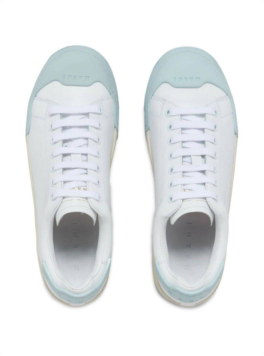 MARNI  Sneakers da Donna MARNI in Pelle di Vitello Bianca Consegna Veloce