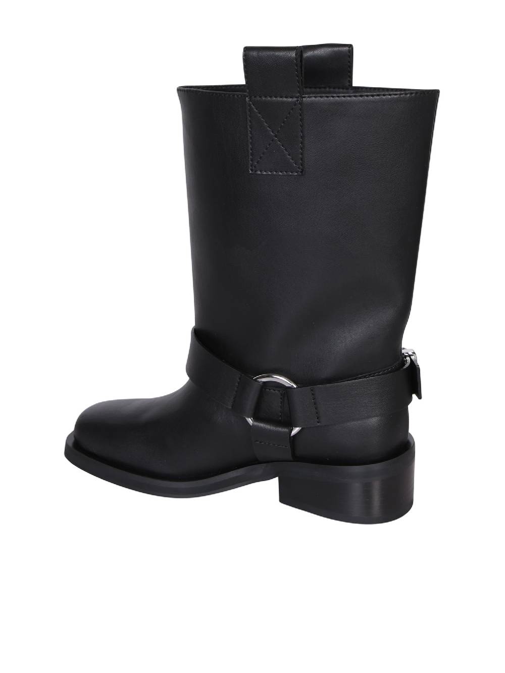 GANNI  Stivaletti Neri in Pelle Riciclata GANNI per Donna Promozione Limitata