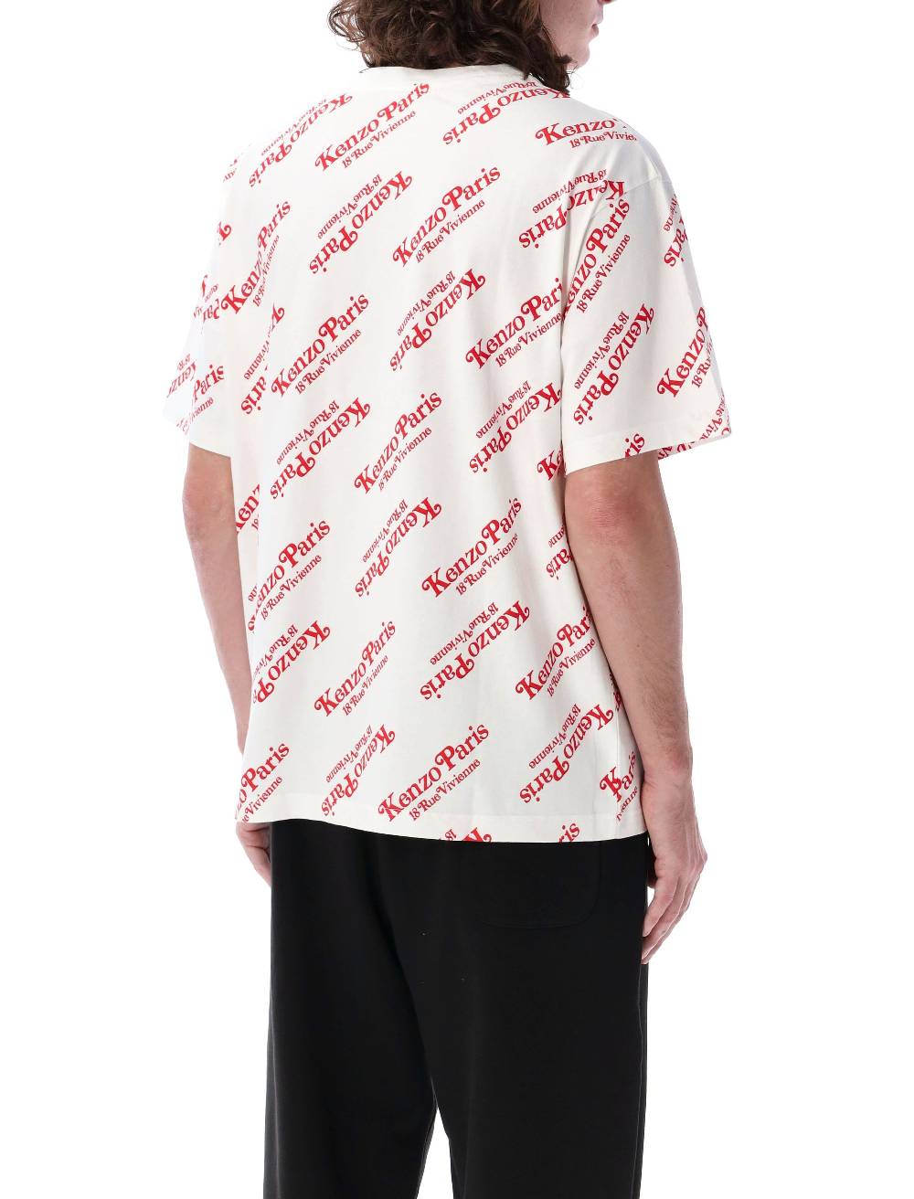 KENZO KIDS  T-Shirt Oversize Uomo KENZO x Verdy con Monogramma Bianco Convenienza