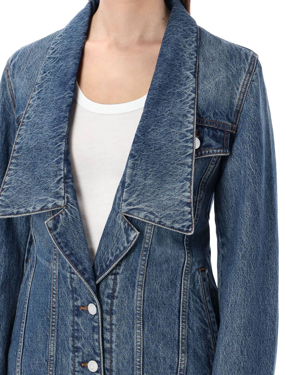 COPERNI  Giacca di Jeans Azzurra da Donna Sartoriale Coperni Presa