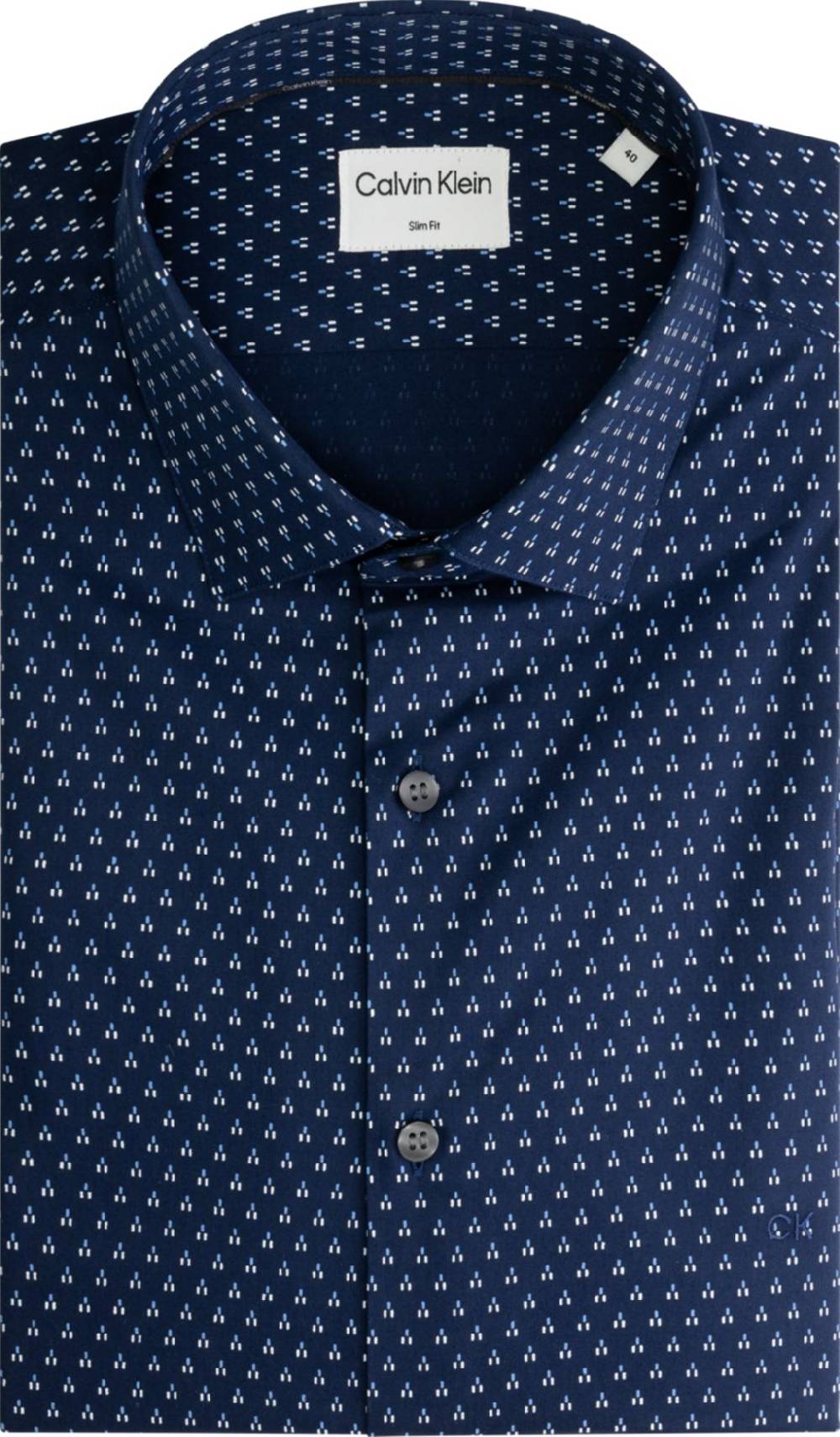 CALVIN KLEIN  Camicia Uomo Calvin Klein Blu in Cotone Offerta