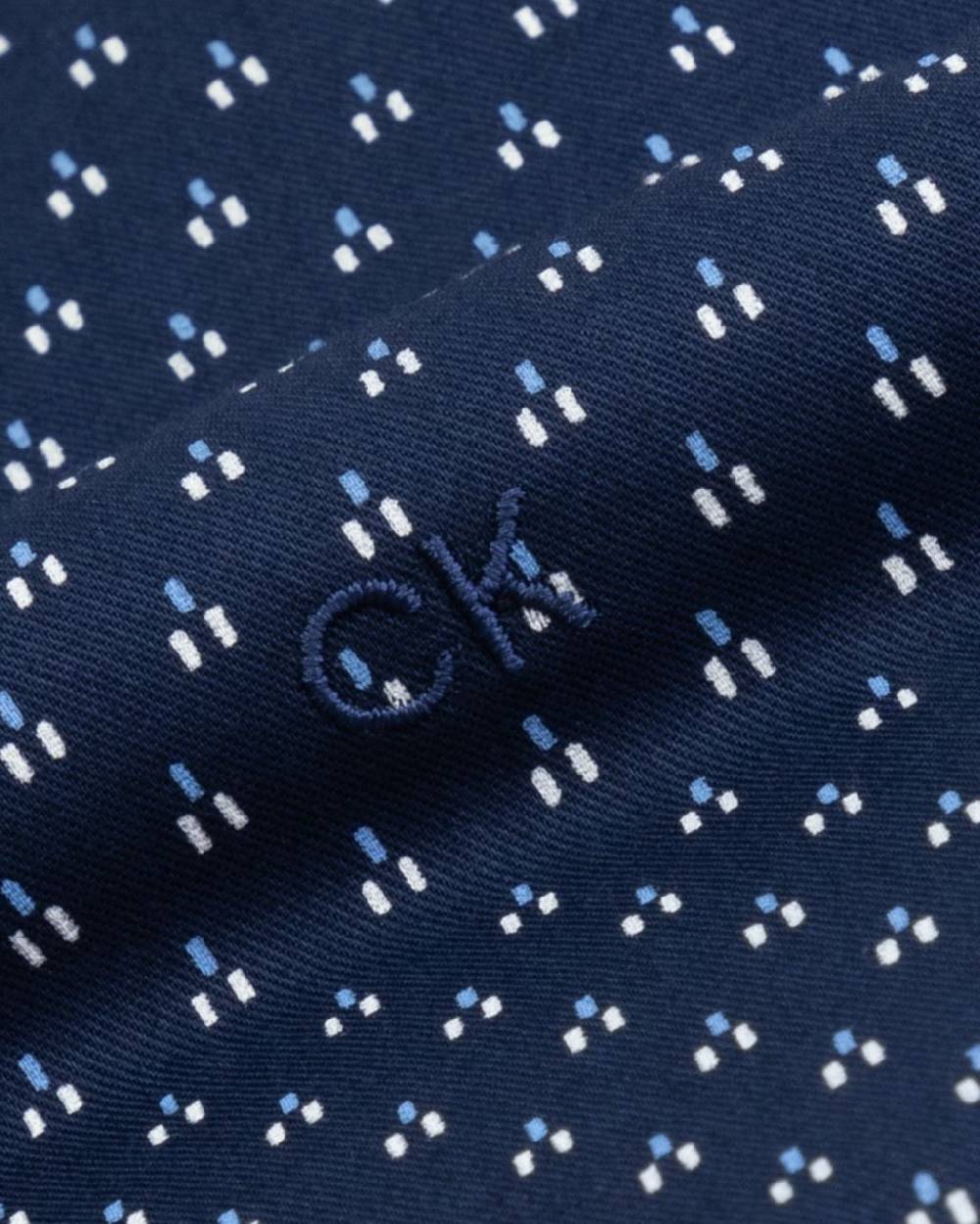 CALVIN KLEIN  Camicia Uomo Calvin Klein Blu in Cotone Offerta