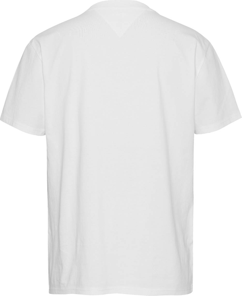 TOMMY JEANS  T-Shirt da Uomo Tommy Jeans Bianca in Cotone con Girocollo Online