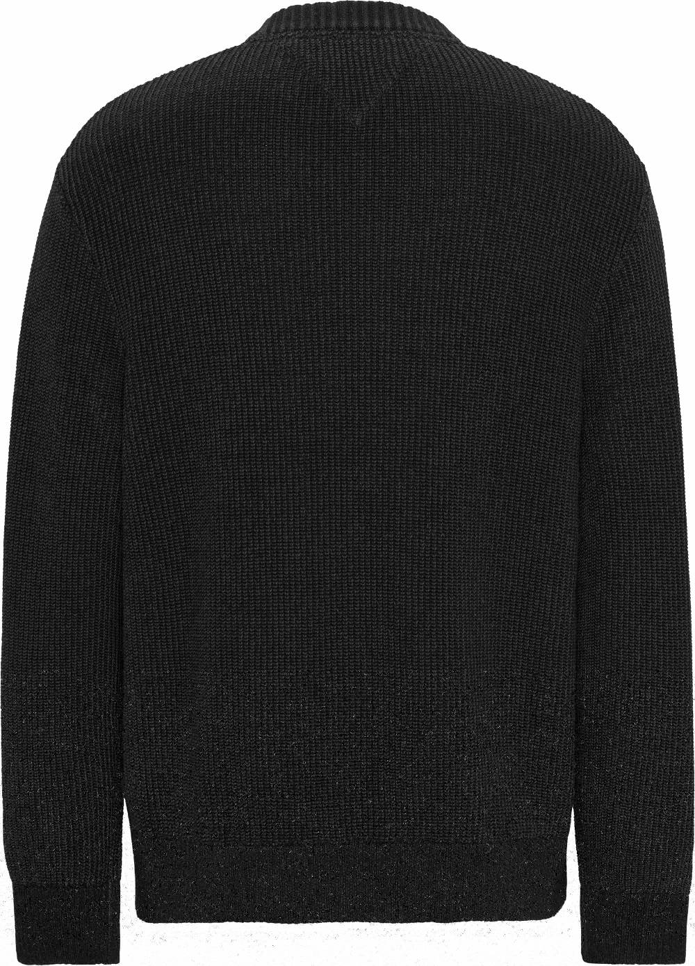 TOMMY JEANS  Felpa Uomo in Cotone Biologico Nera Tommy Jeans Outlet