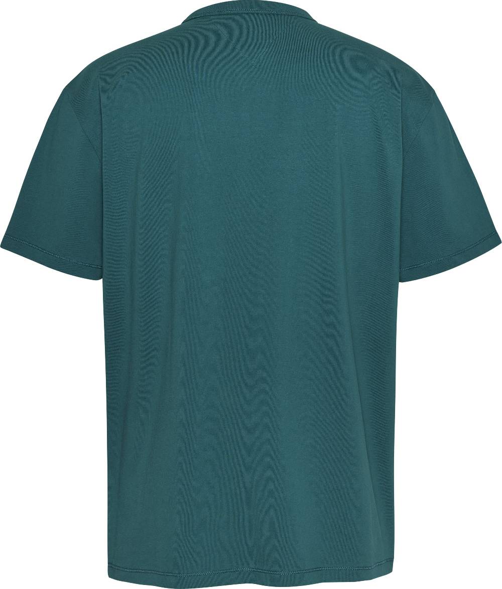 TOMMY JEANS  T-Shirt Cotone Verde Slim Fit Tommy Jeans Vendita Economica