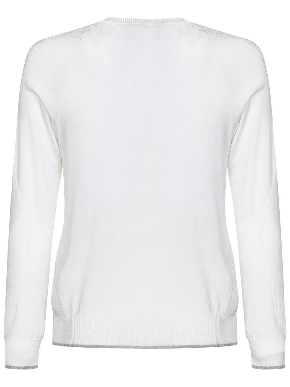 SEASE  Maglione Uomo SEASE Collo Rotondo Lana Vergine Bianco Moda
