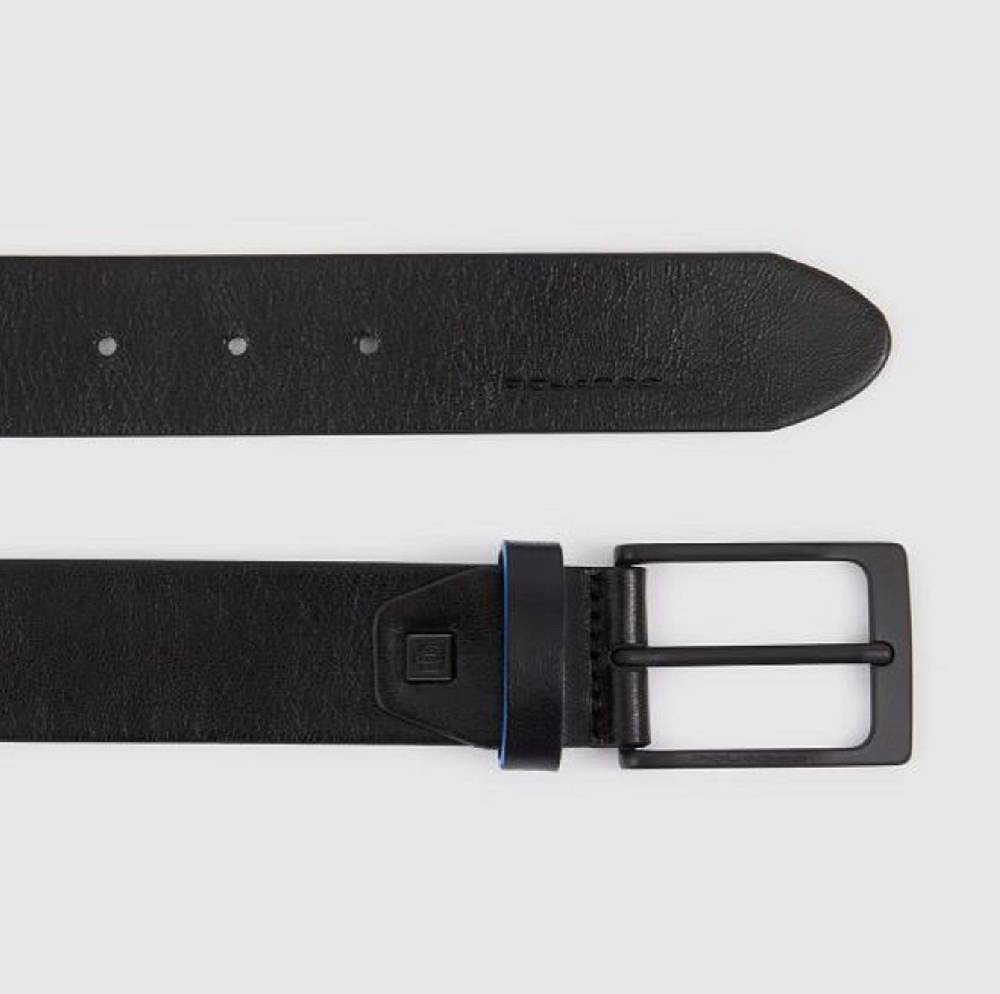 PIQUADRO  Cintura in Pelle Nera Piquadro Uomo - Eleganza Artigianale Italiana Spedizione gratuita