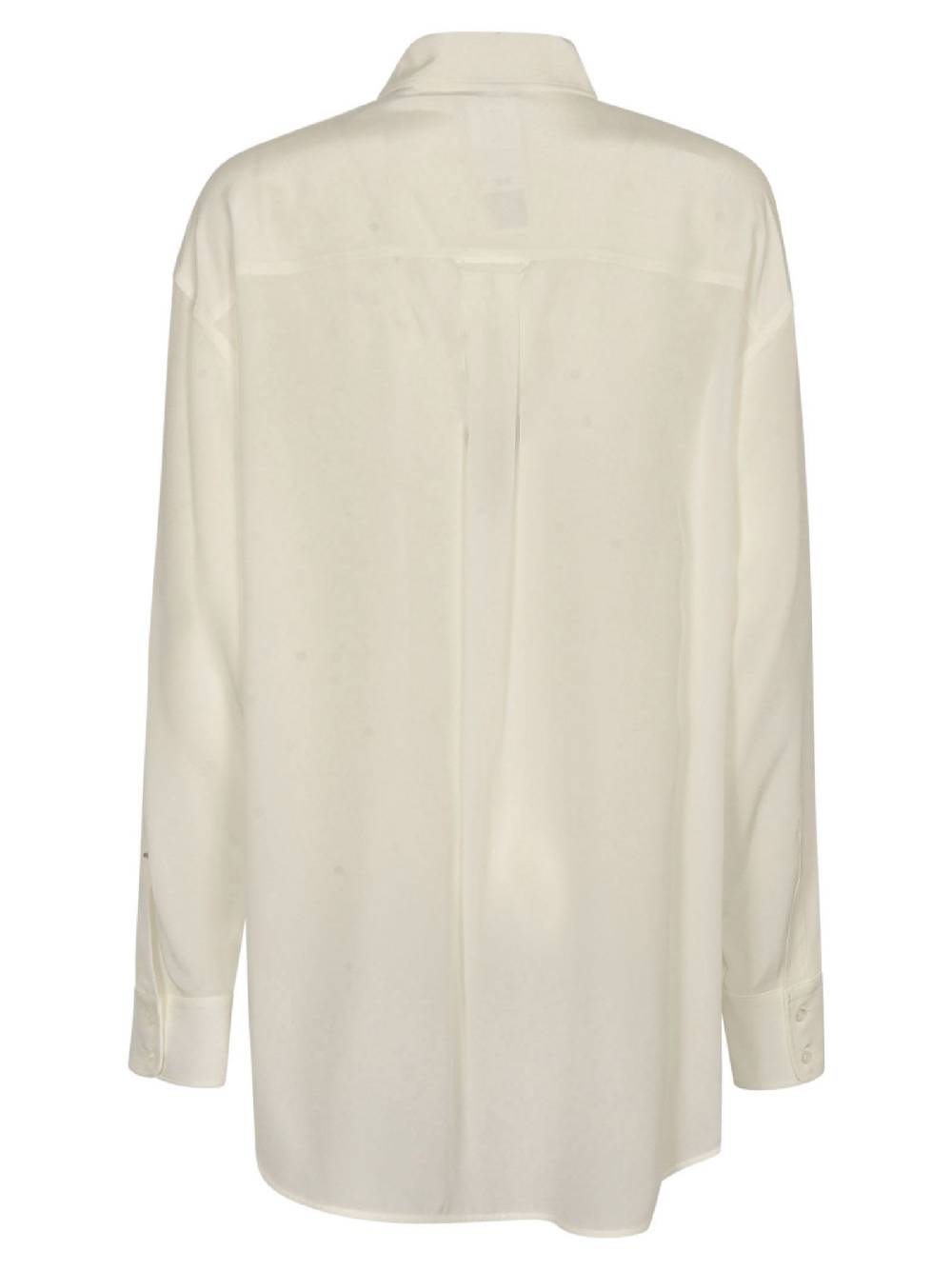 SPORTMAX  Camicia di Seta Bianca SPORTMAX da Donna con Dettaglio Cristallo sul Polso Negozio online di fabbrica