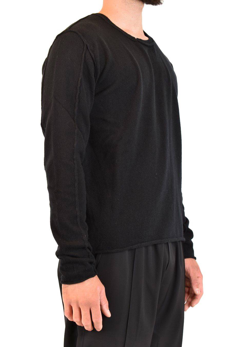 ISABEL BENENATO  Maglione da Uomo in Lana Nera ISABEL BENENATO Flash Sale