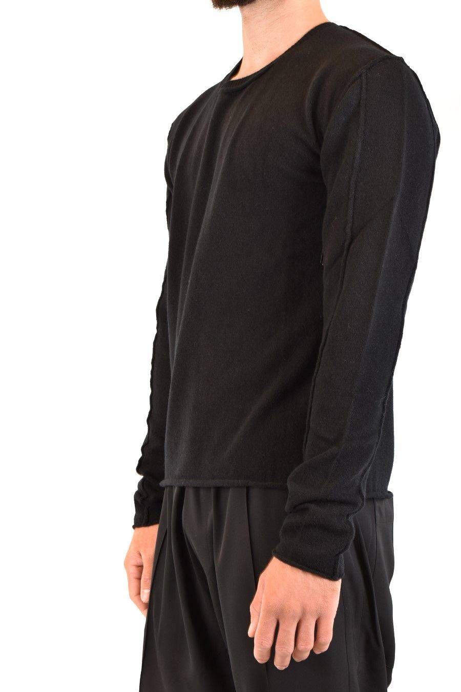 ISABEL BENENATO  Maglione da Uomo in Lana Nera ISABEL BENENATO Flash Sale