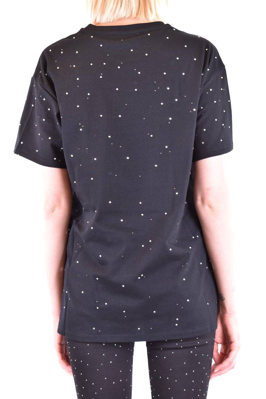 PHILIPP PLEIN  T-Shirt Nera in Cotone con Decorazioni in Vetro di Philipp Plein per Donna Fornitura limitata