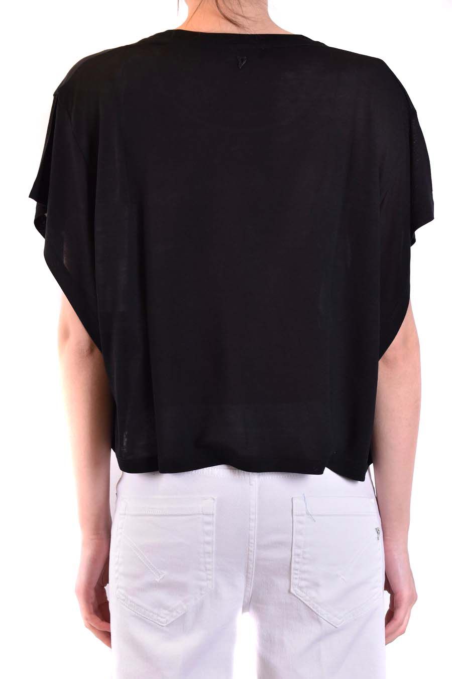 DONDUP  T-Shirt Donna in Cotone Nero DONDUP Offerta natalizia