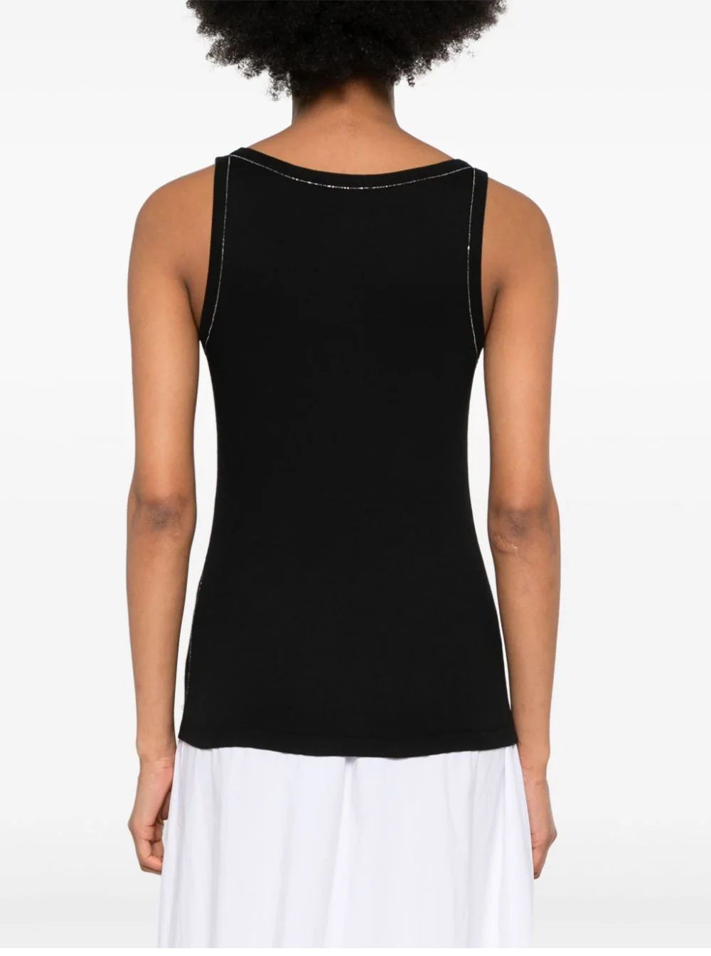 FABIANA FILIPPI  Maglia Nera Fabiana Filippi - Camicetta in Cotone Elasticizzato da Donna Offerta Pasqua