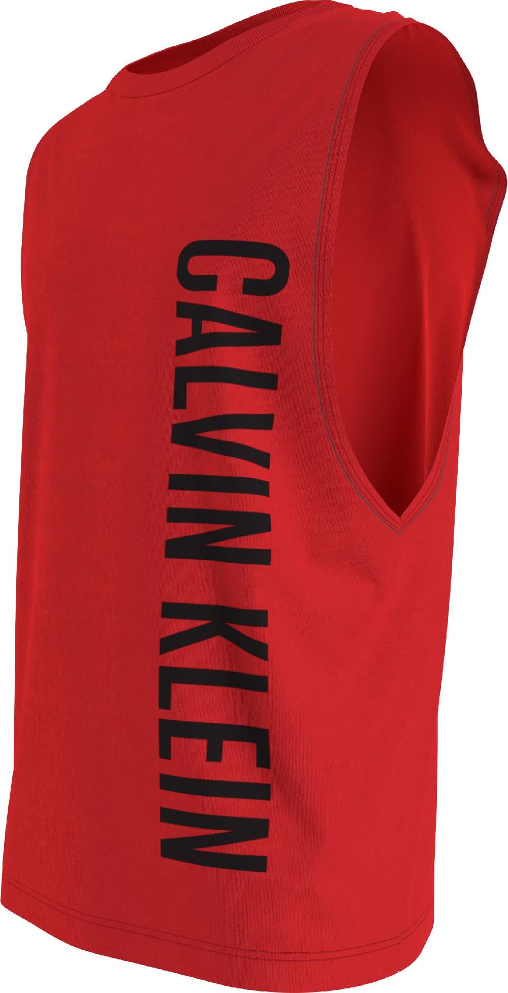 CALVIN KLEIN  T-Shirt Rossa Calvin Klein in Cotone per Uomo Offerte stagionali
