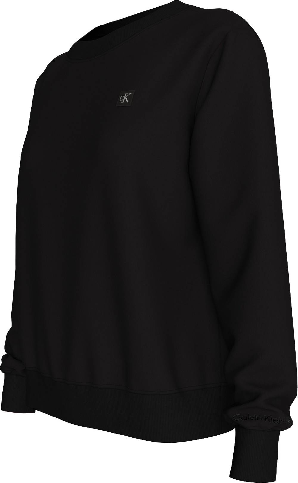 CALVIN KLEIN  Felpa da Donna Nera in Cotone Misto Calvin Klein Offerte giornaliere