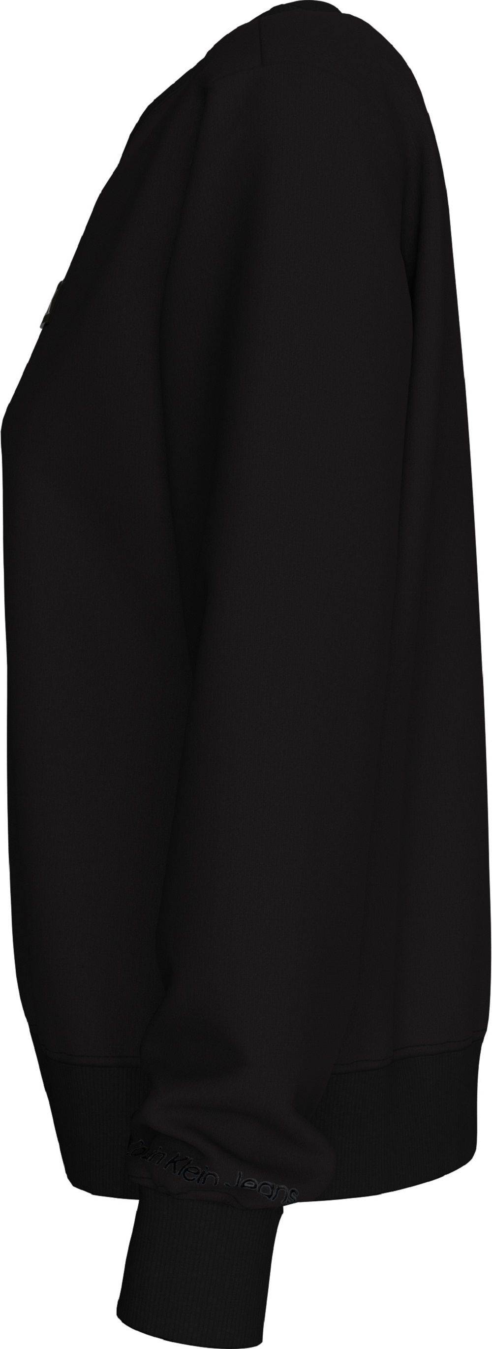 CALVIN KLEIN  Felpa da Donna Nera in Cotone Misto Calvin Klein Offerte giornaliere