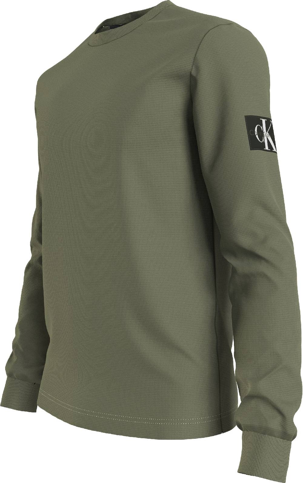 CALVIN KLEIN  Felpa di Cotone Verde Calvin Klein - Abbigliamento Casual Uomo Ultimi tre giorni