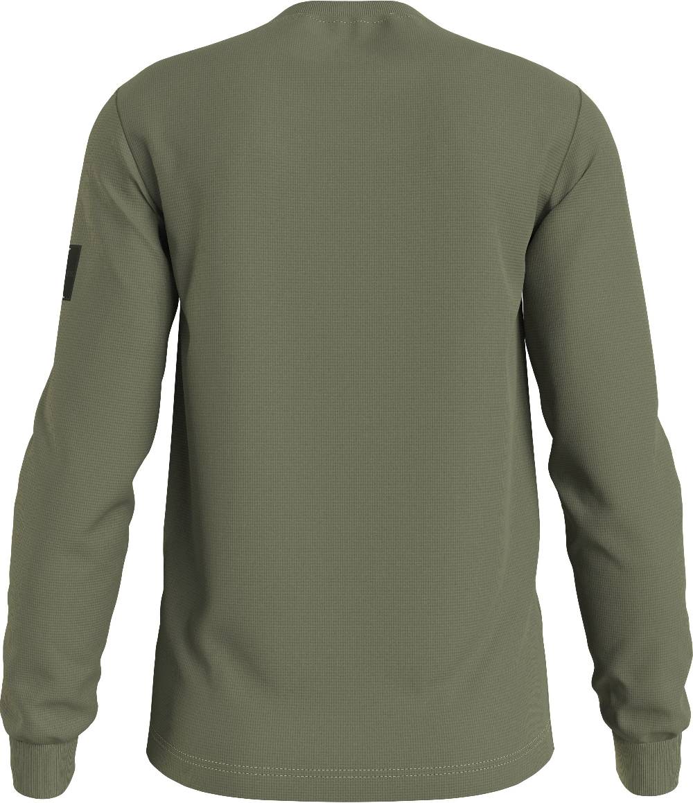 CALVIN KLEIN  Felpa di Cotone Verde Calvin Klein - Abbigliamento Casual Uomo Ultimi tre giorni