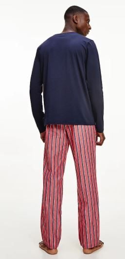 TOMMY JEANS  Pigiama Elasticizzato Blu da Uomo TOMMY JEANS in Cotone Trasporto libero internazionale