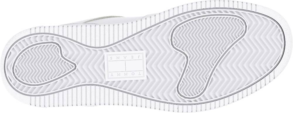 TOMMY JEANS  Sneakers da Basket Retrò in Pelle da Uomo Tommy Jeans - Bianche Officina