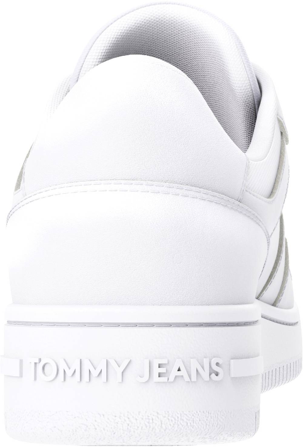 TOMMY JEANS  Sneakers da Basket Retrò in Pelle da Uomo Tommy Jeans - Bianche Officina
