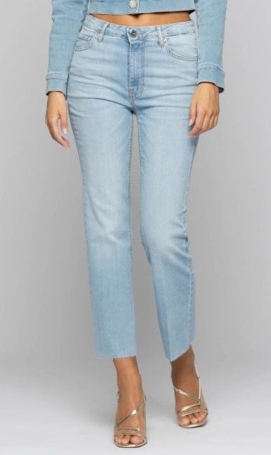KOCCA  Jeans Donna Blu a Gamba Dritta in Cotone Elasticizzato KOCCA Duty-free