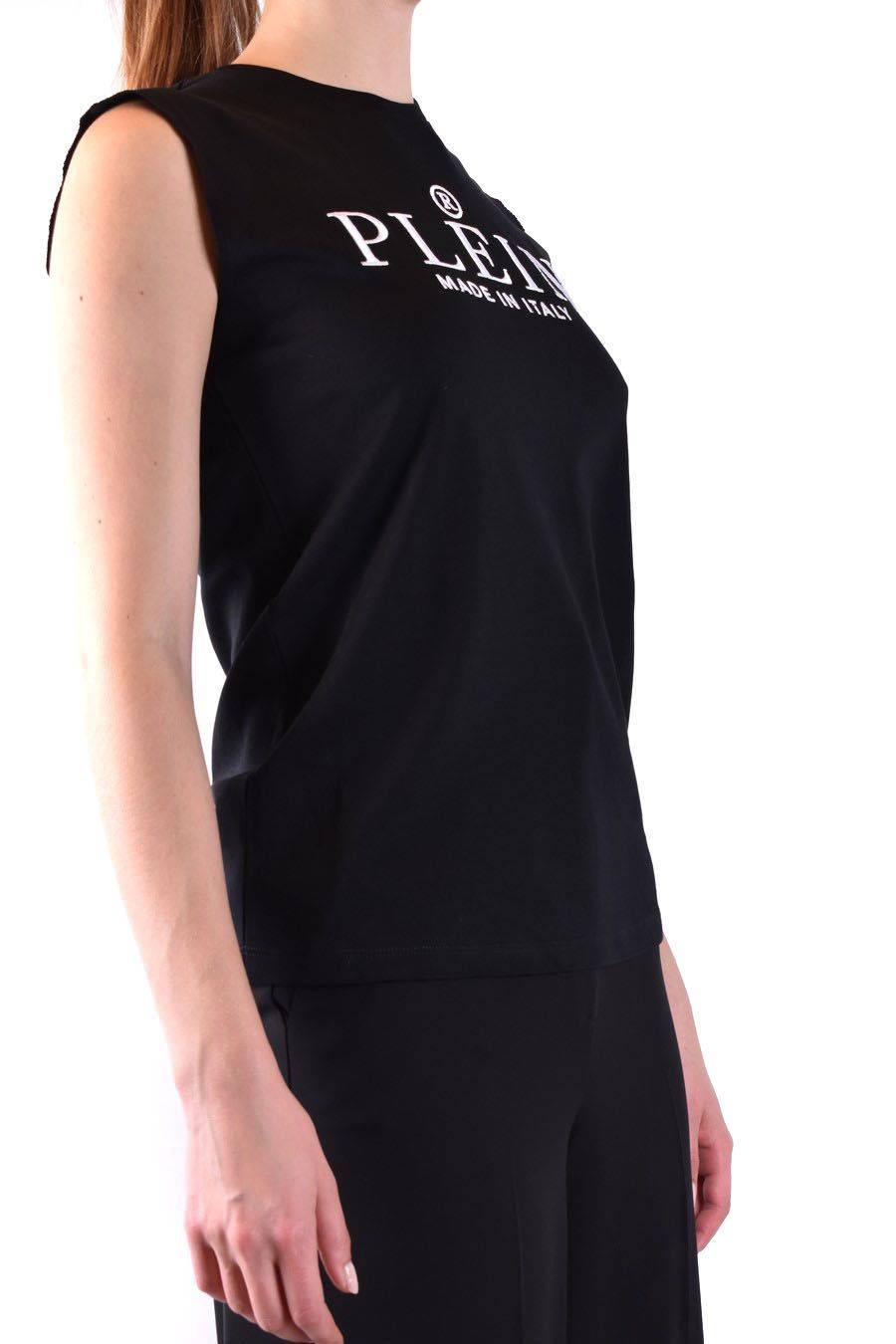 PHILIPP PLEIN  Elegante Top Nero in Cotone Philipp Plein per Donna Italia