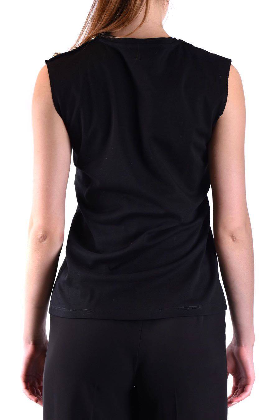 PHILIPP PLEIN  Elegante Top Nero in Cotone Philipp Plein per Donna Italia