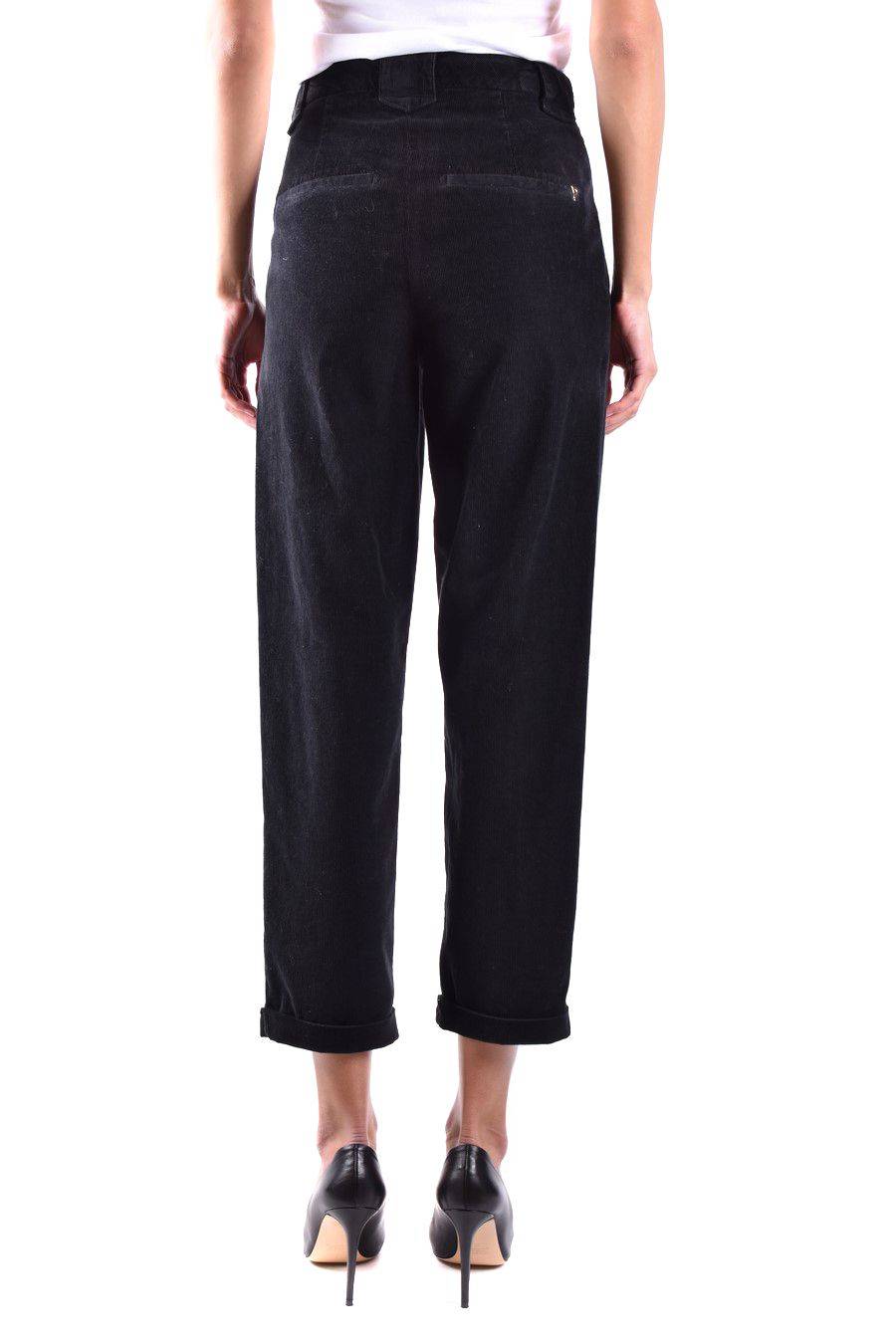 DONDUP  Pantaloni Neri in Cotone Stretch DONDUP da Donna Qualità