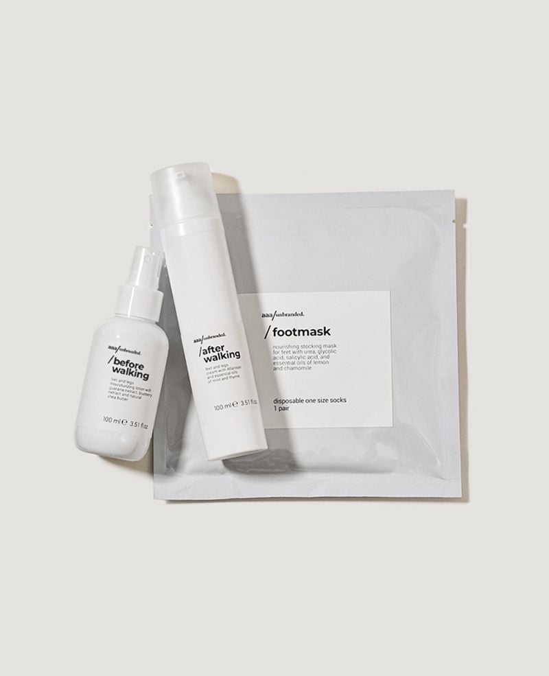 AAA/UNBRANDED  Kit Quotidiano Energizzante per Piedi e Gambe con Lozione e Maschera