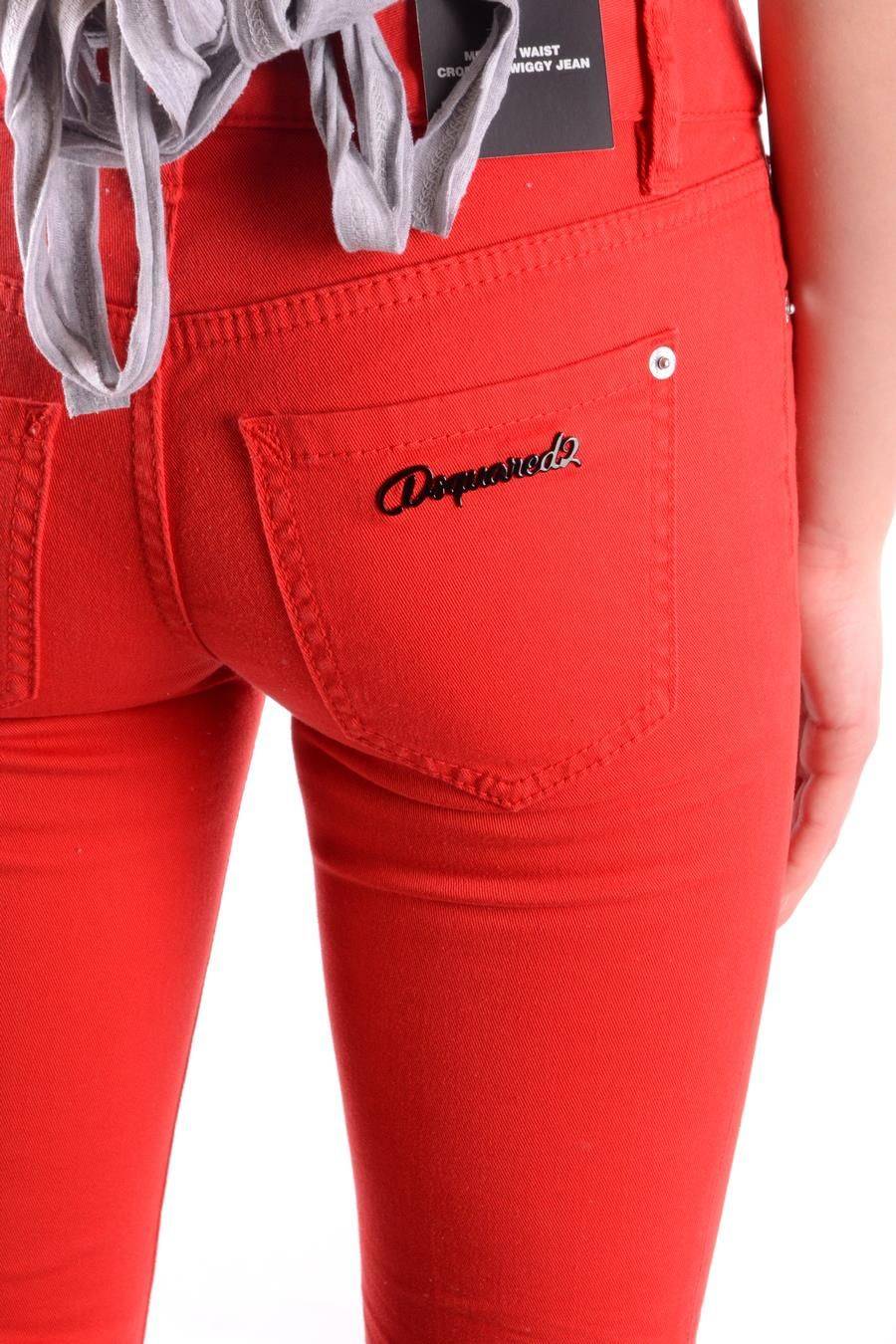 DSQUARED2  Jeans Rossi Skinny DSQUARED2 da Donna - Elasticizzati Comodi Promozione Limitata
