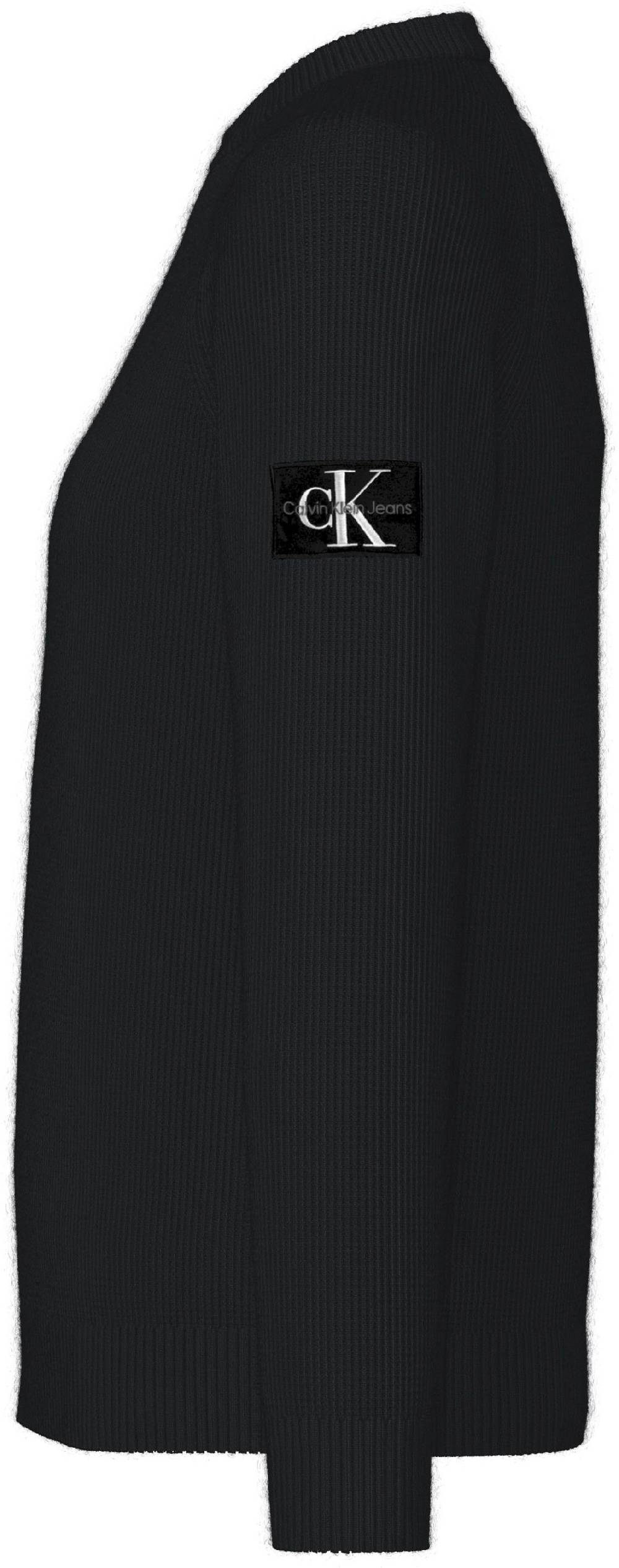 CALVIN KLEIN  Felpa Calvin Klein Nera in Cotone Uomo Economico