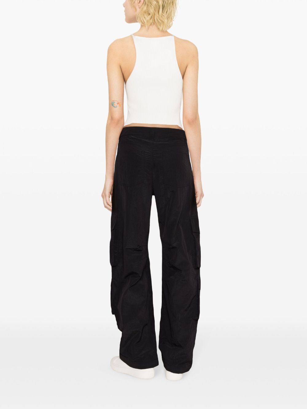 GOLDEN GOOSE  Pantaloni Neri in Nylon Golden Goose per Donne Outlet