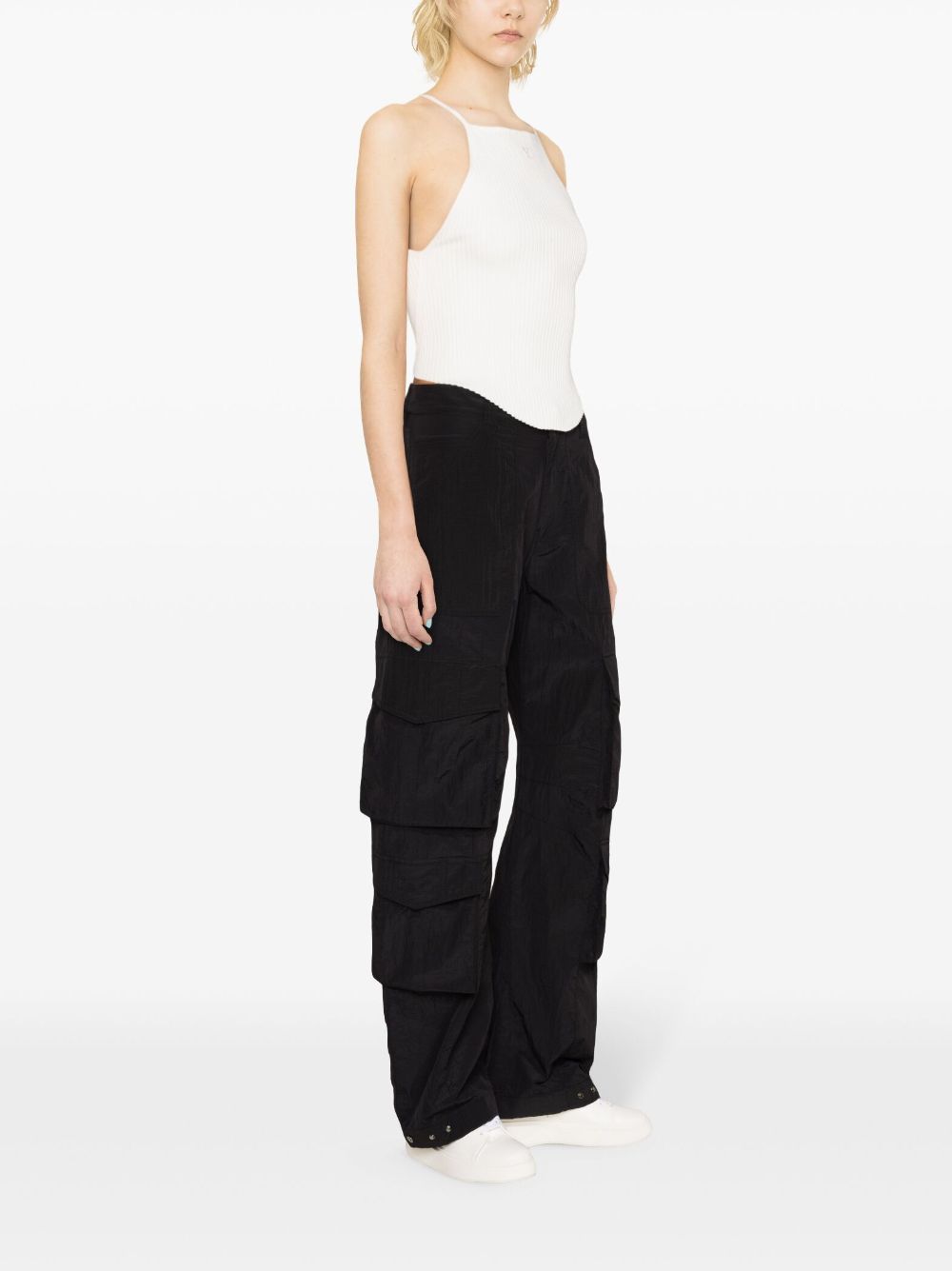 GOLDEN GOOSE  Pantaloni Neri in Nylon Golden Goose per Donne Outlet
