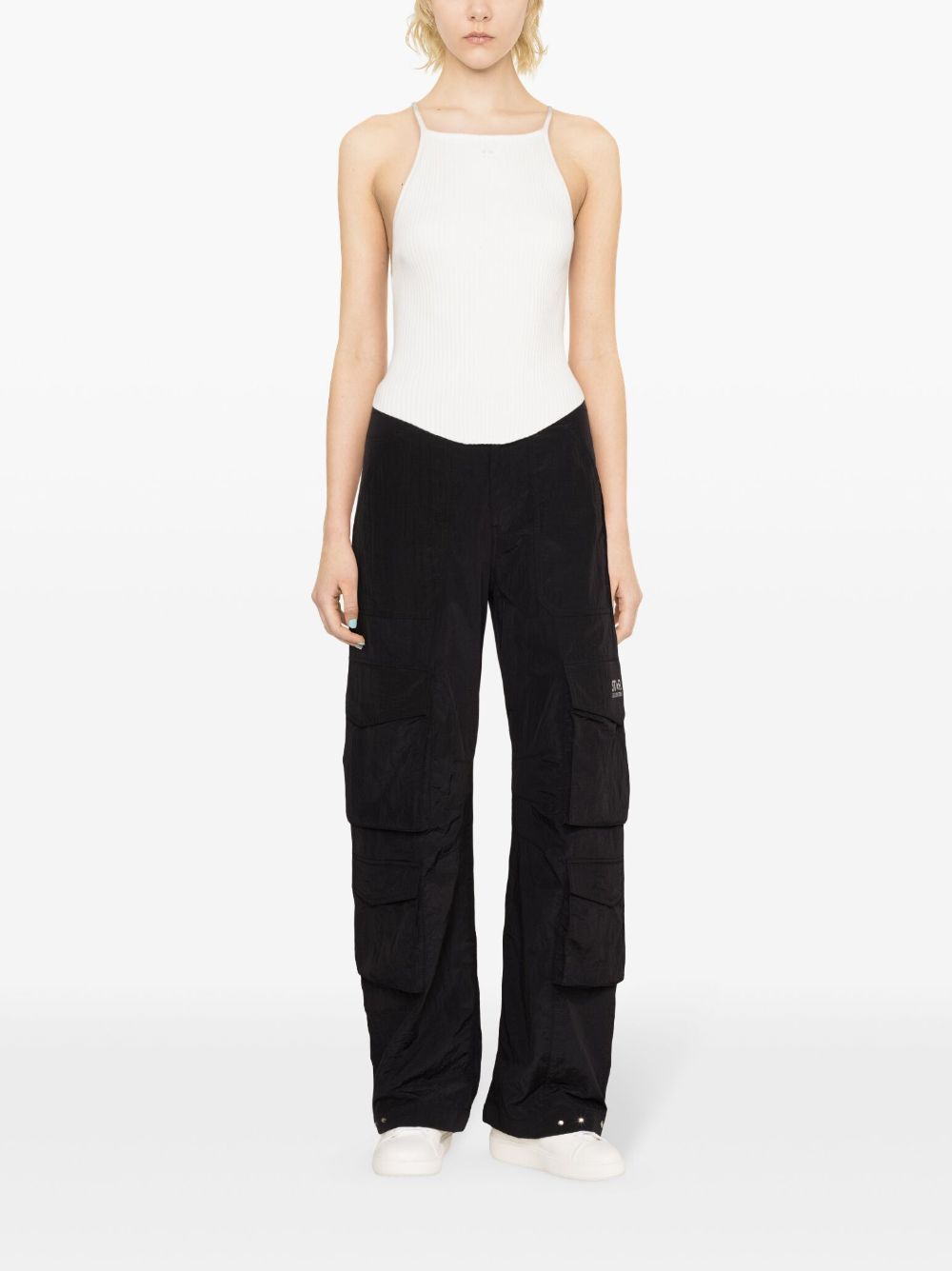 GOLDEN GOOSE  Pantaloni Neri in Nylon Golden Goose per Donne Outlet