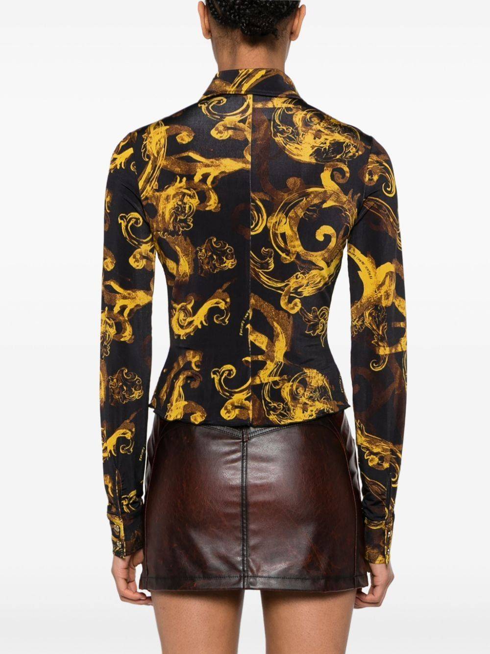 VERSACE JEANS COUTURE  Camicia Nera Versace Jeans Couture da Donna In Vendita