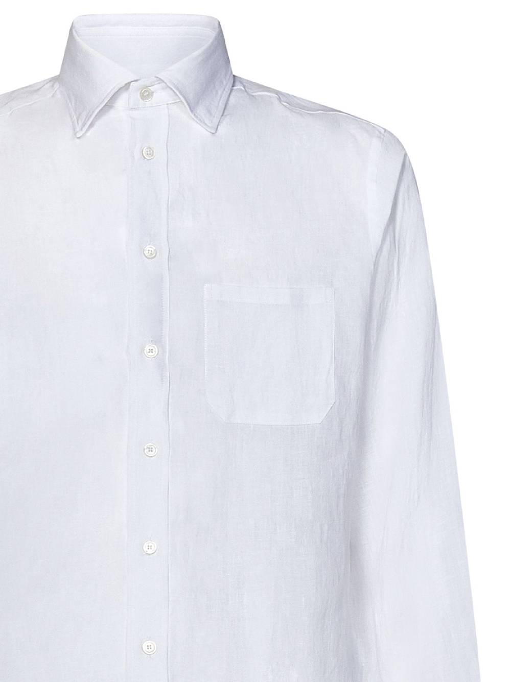SEASE  Camicia di Lino Bianca Classica Uomo SEASE Saldi
