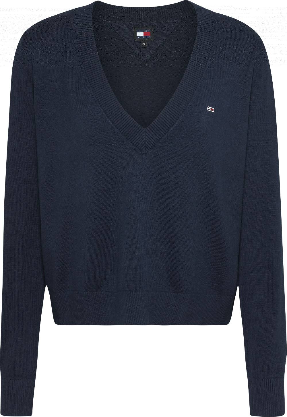 TOMMY JEANS  Felpa Slim Fit Blu da Donna Tommy Jeans Saldi Di Fabbrica