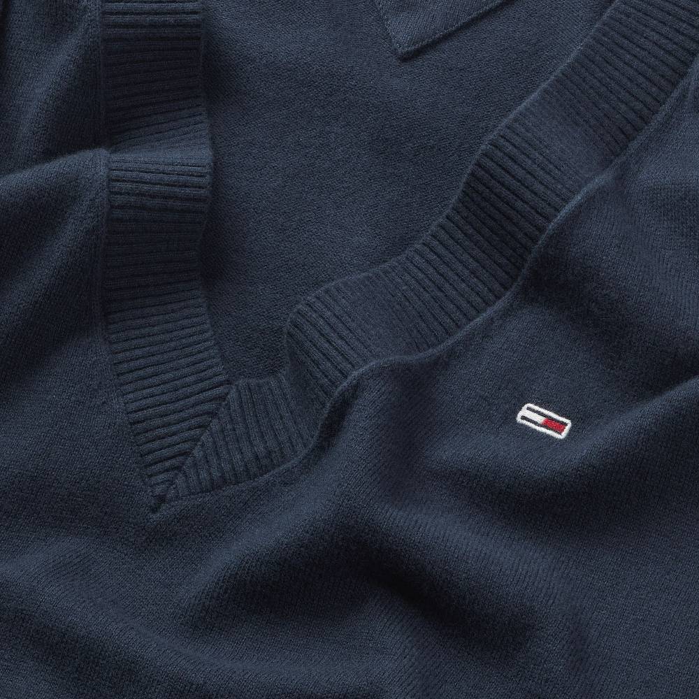 TOMMY JEANS  Felpa Slim Fit Blu da Donna Tommy Jeans Saldi Di Fabbrica