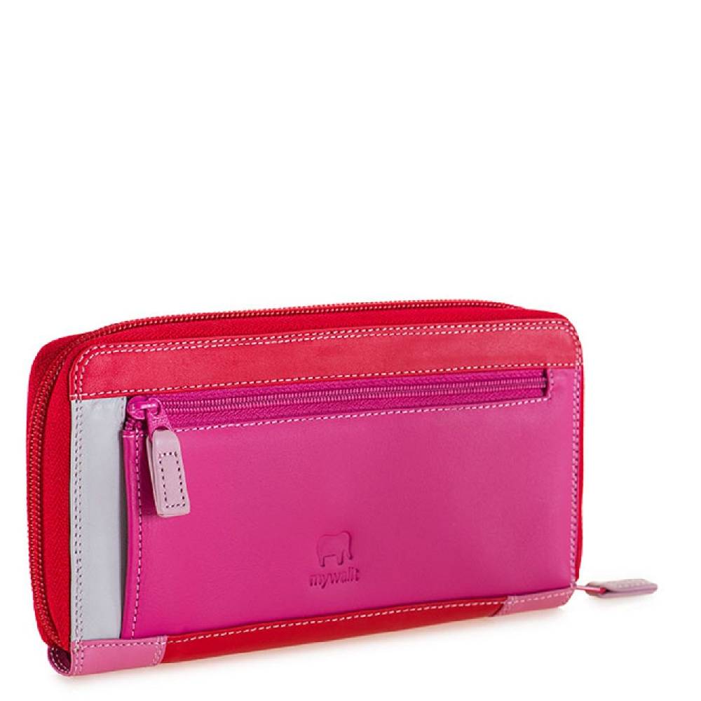 MYWALIT  Portafoglio Elegante Mywalit in Pelle Rosa - Ampio e Chic I Più Venduti