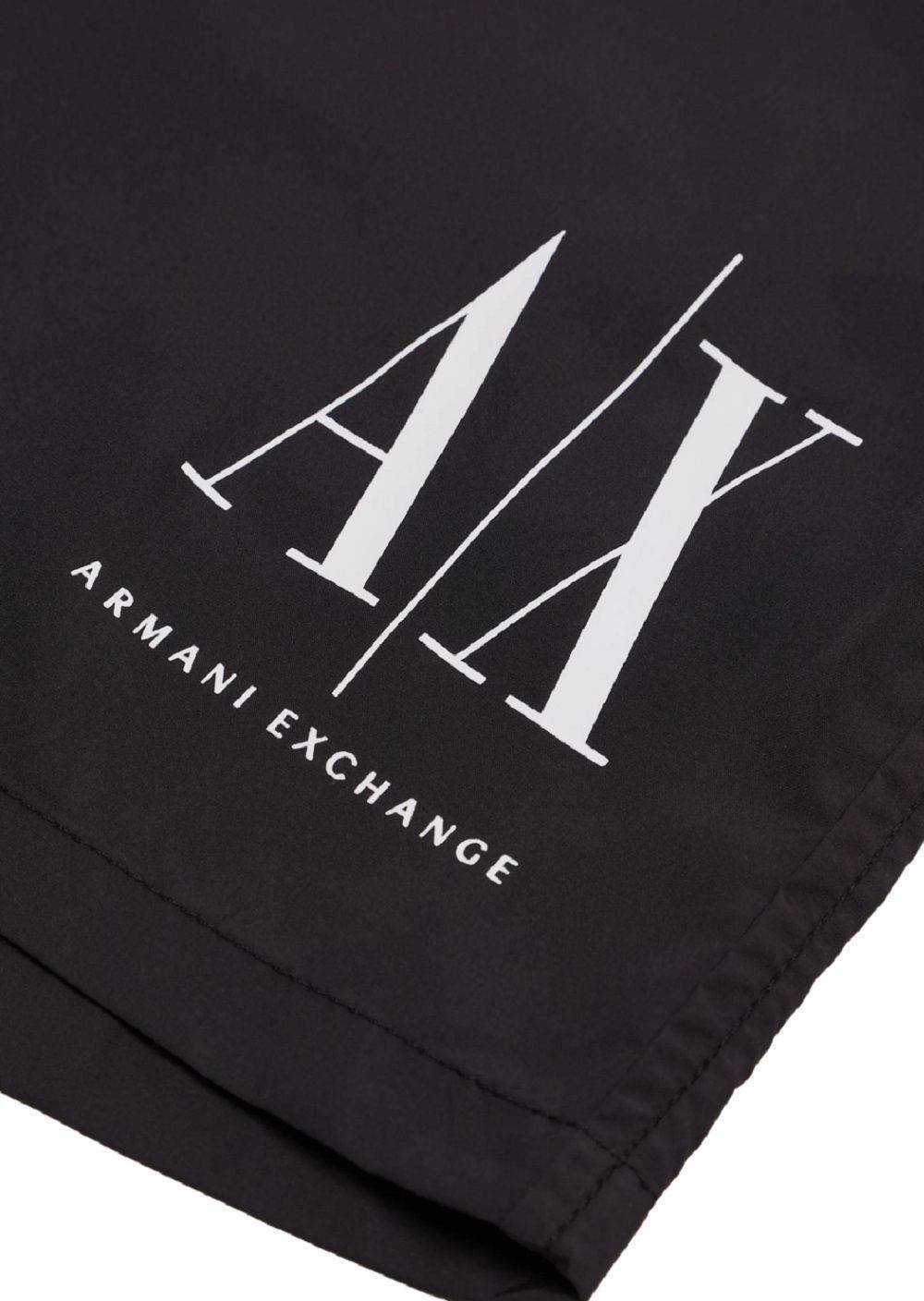ARMANI EXCHANGE  Costume da Bagno Nero Uomo Armani Exchange Nuova