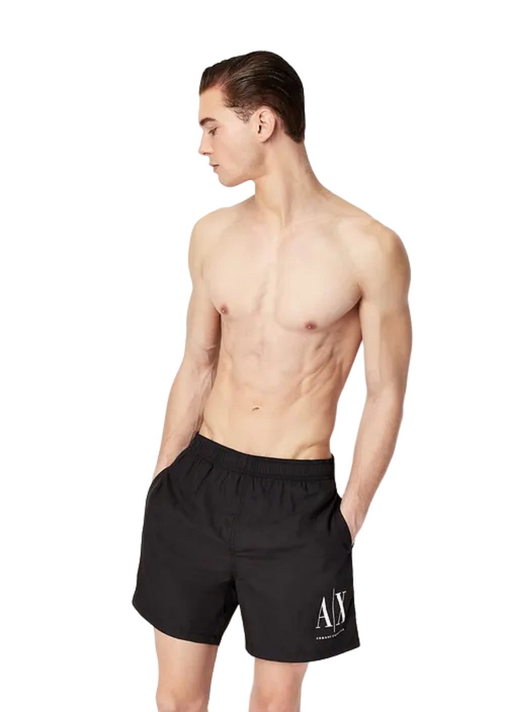 ARMANI EXCHANGE  Costume da Bagno Nero Uomo Armani Exchange Nuova