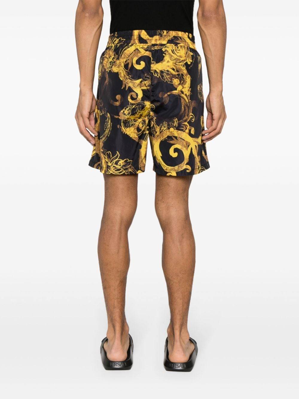 VERSACE JEANS COUTURE  Shorts Neri Uomo Versace Jeans Couture Cyber Monday