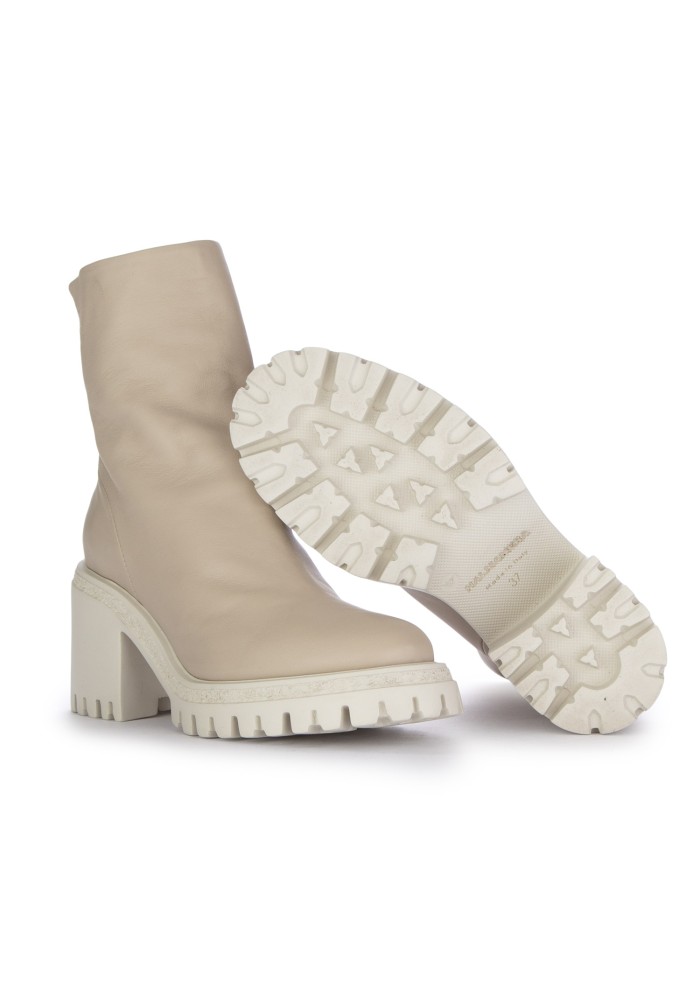 HALMANERA | STIVALETTI CON TACCO BARON PEYOTE BIANCO PANNA Saldi