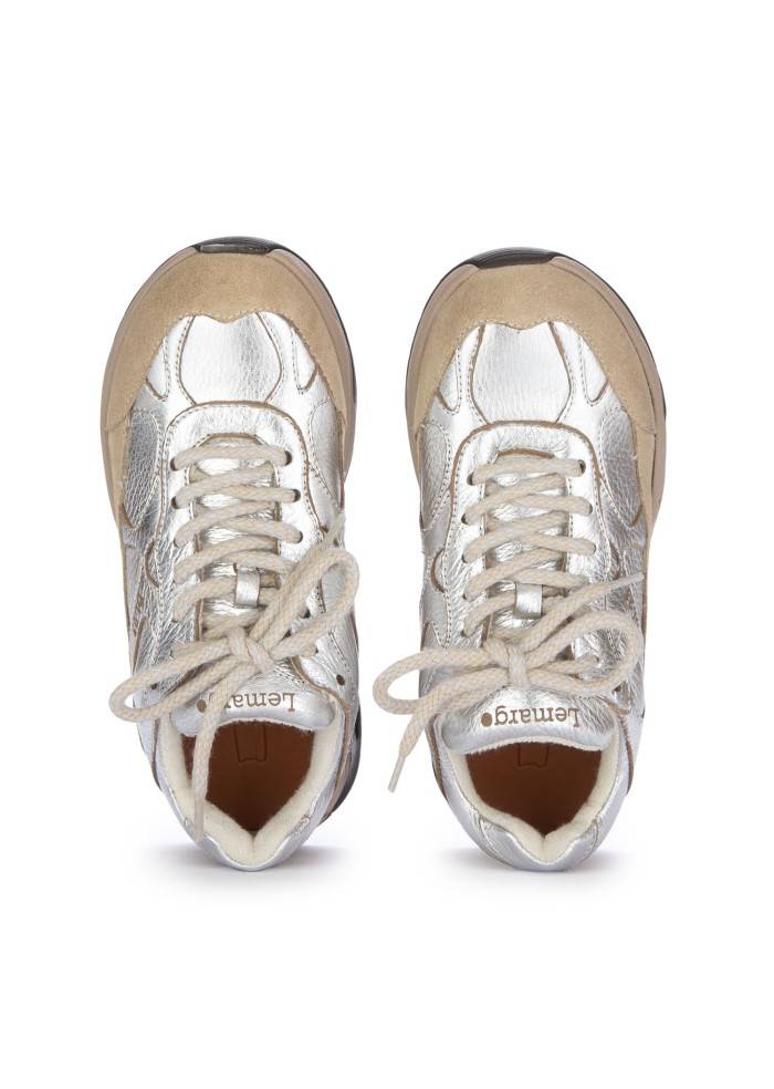 LEMARGO | SNEAKERS LAMINATO ARGENTO TAUPE I Più Venduti