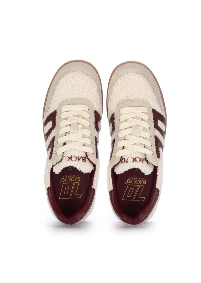 BACK 70 | SNEAKERS TEDDY BIANCO BORDEAUX Italia