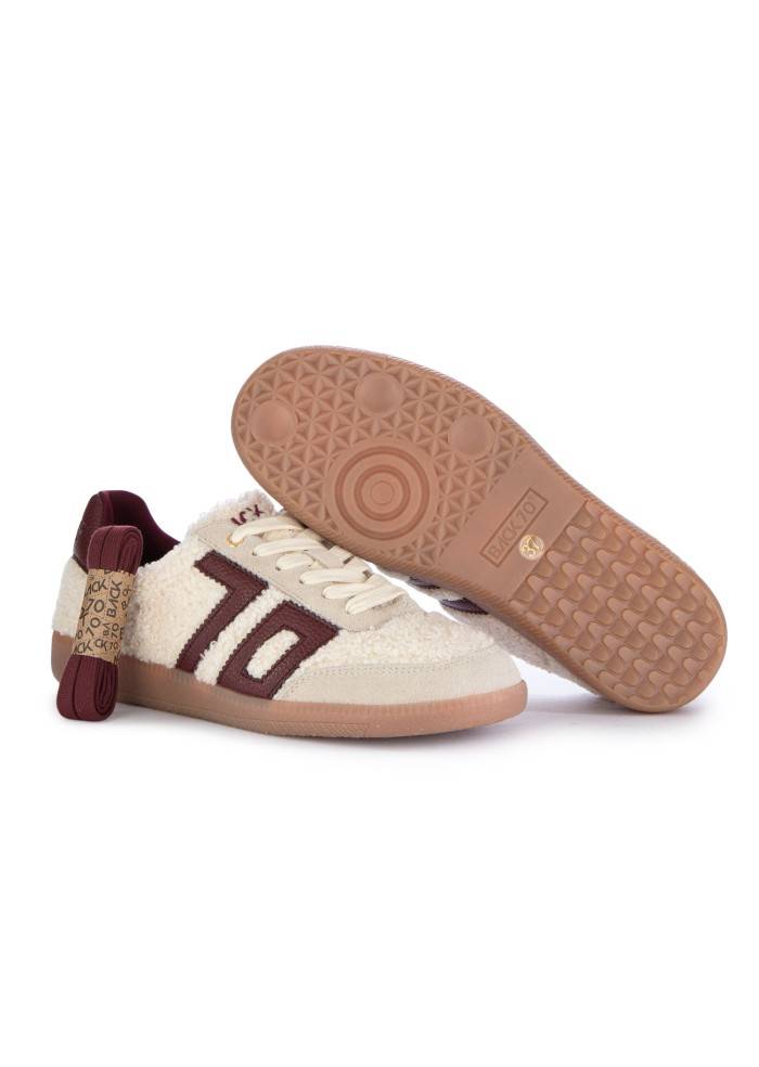 BACK 70 | SNEAKERS TEDDY BIANCO BORDEAUX Italia